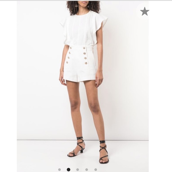 10 Crosby Derek Lam Pants - Derek Lam 10 Crosby Sailor Short  White